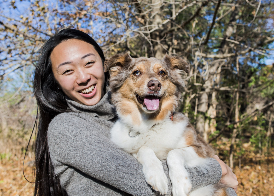 Winnie and her dog Emi